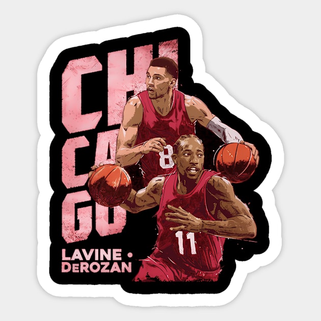 Demar Derozan Zach Lavine Chicago Duo Sticker by caravalo